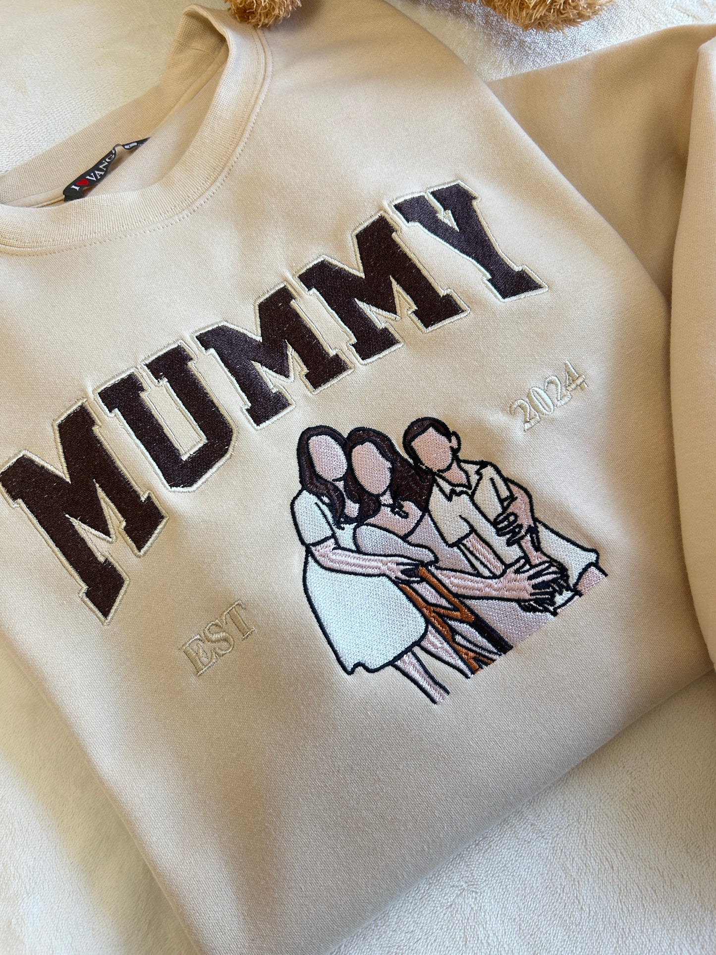 Custom Dad Photo Embroidery with nickname T-shirt/ Sweatshirt /Hoodie
