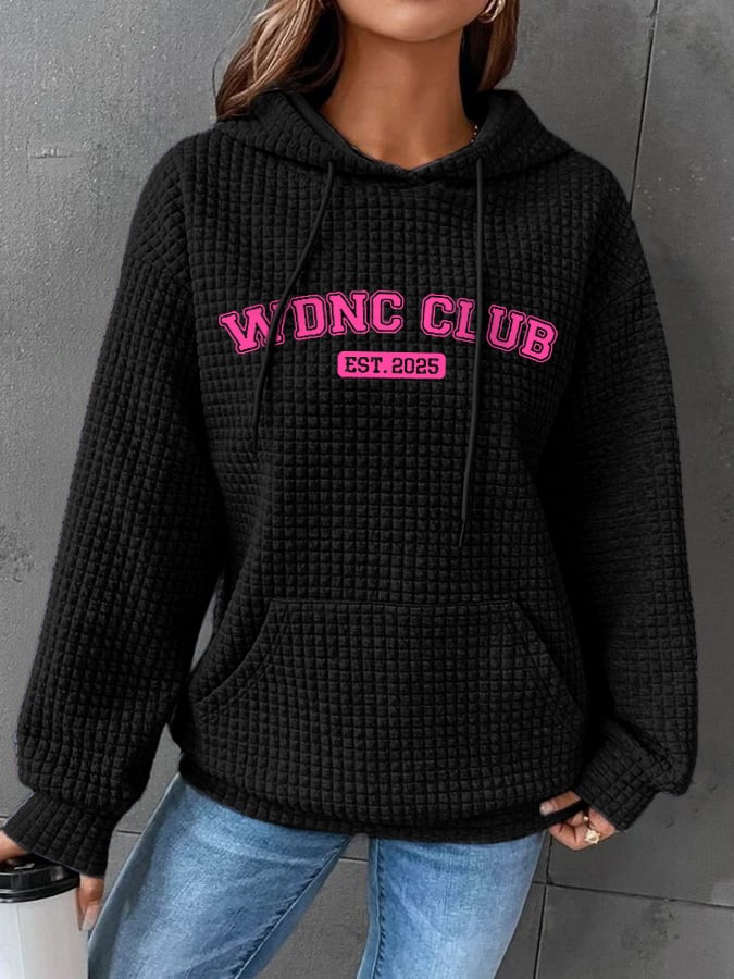 🔥Buy 3 Get 15% Off🔥Retro Funny Funny WDNC Club Est. 2025 Menopause Perimenopause Print Hoodie
