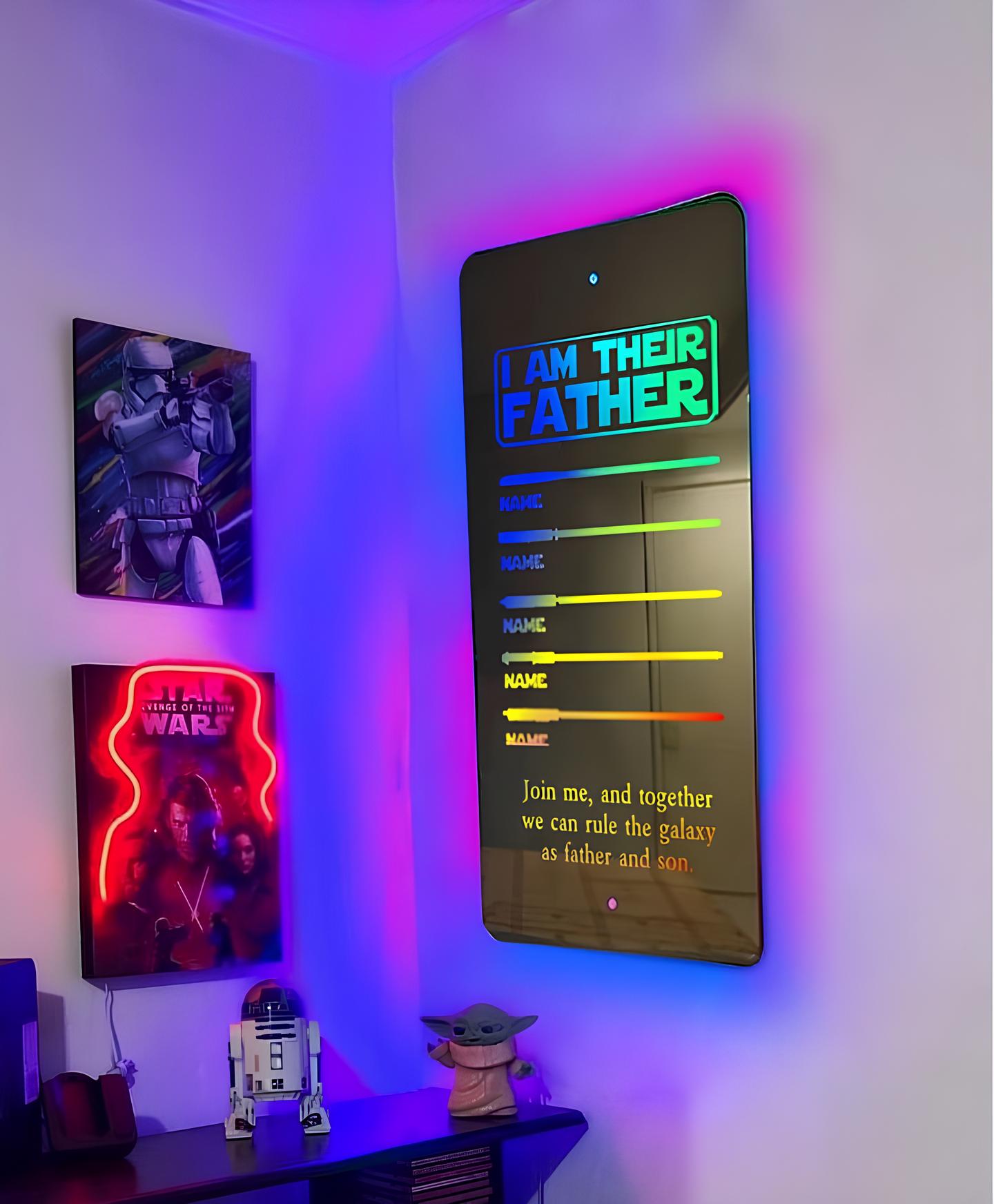 🔥2025 Father's Day Hot Sale🔥DAD's Lightsaber Mirror Lamp