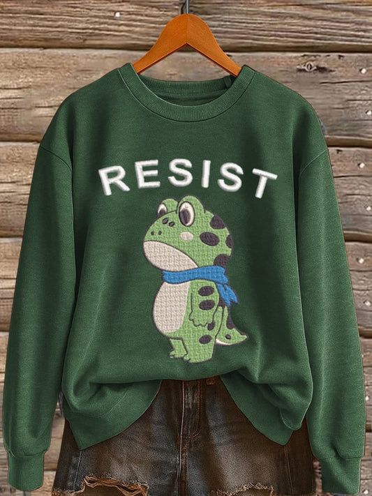 🔥Buy 3 Get 15% Off🔥Women's Frog Revolt Print Hoodie