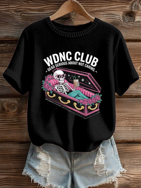 🔥Buy 3 Get 15% Off🔥Women's Halloween WDNC Menopause And Perimenopause Print T-Shirt