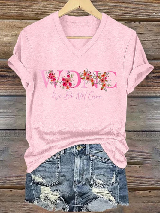 🔥Buy 3 Get 15% Off🔥V-Neck Retro Funny WDNC Menopause Perimenopause Print T-Shirt