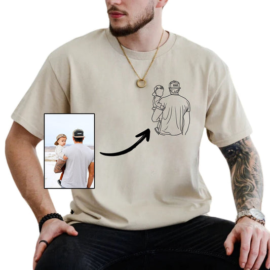 To My Man - Custom Photo Embroidery Shirt