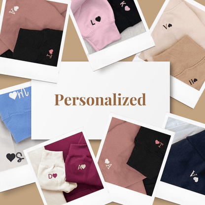 Personalized Hoodie Custom Embroidered Couple Color Photo and Messages Exquisite Gift for Lover