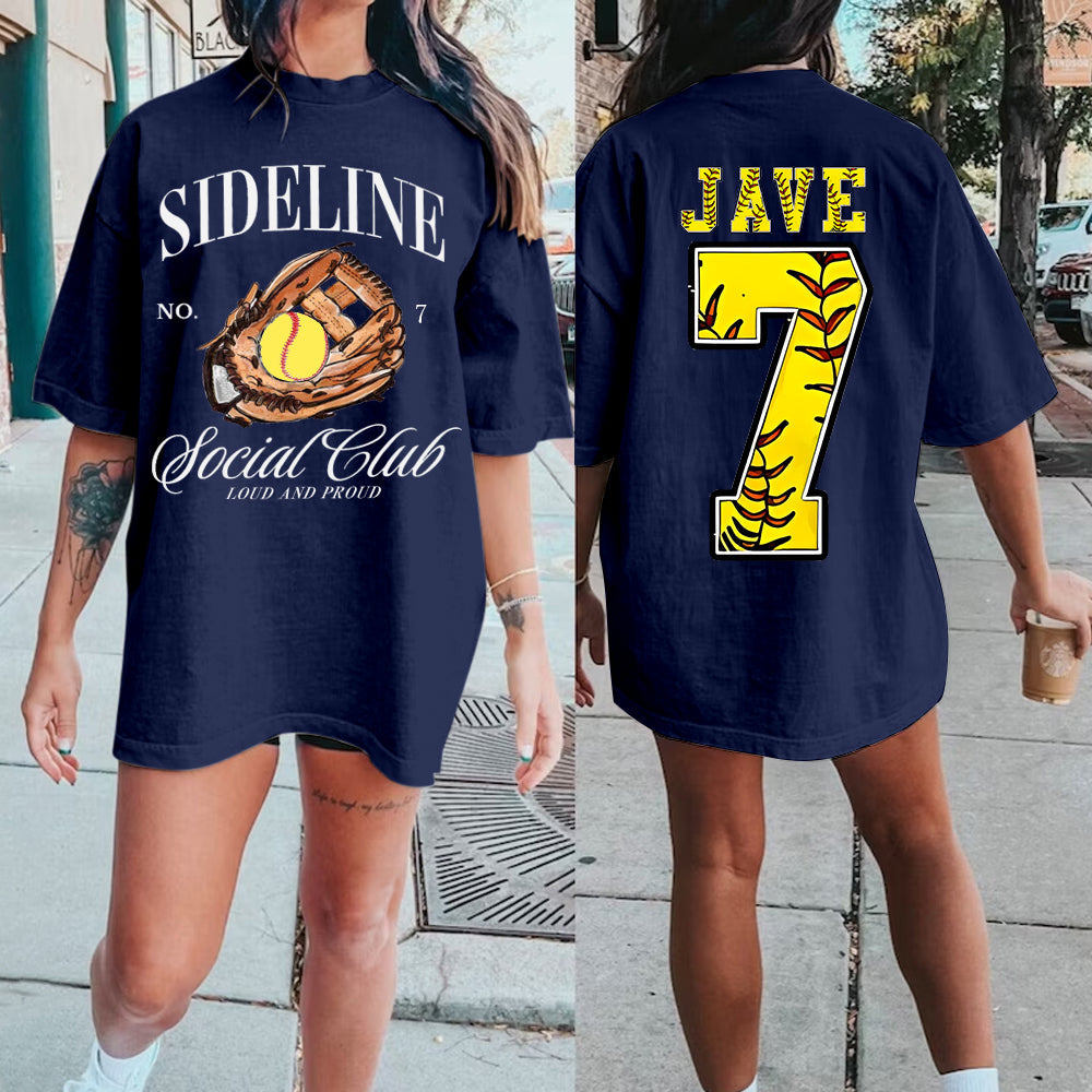 Custom Baseball/Softball/Football/Soccer/Hockey Mom Shirt, Mom Baseball/Softball/Football/Soccer Tee, Sports Mom Tee,Custom Comfort Colors Tee