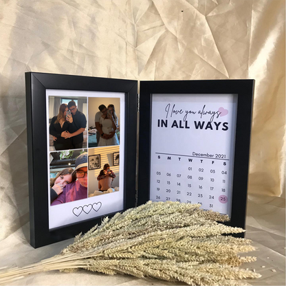 💖🎁Customized Couple Photo Folding Photo Frame, Valentine's Day Gift, Anniversary Gift