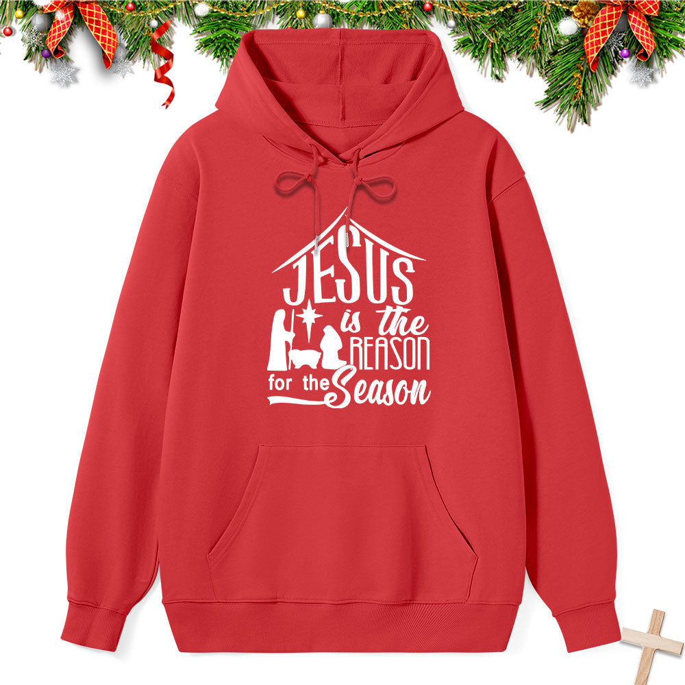 Nativity Jesus Is the Reason for the Season Classic Christian Hoodie