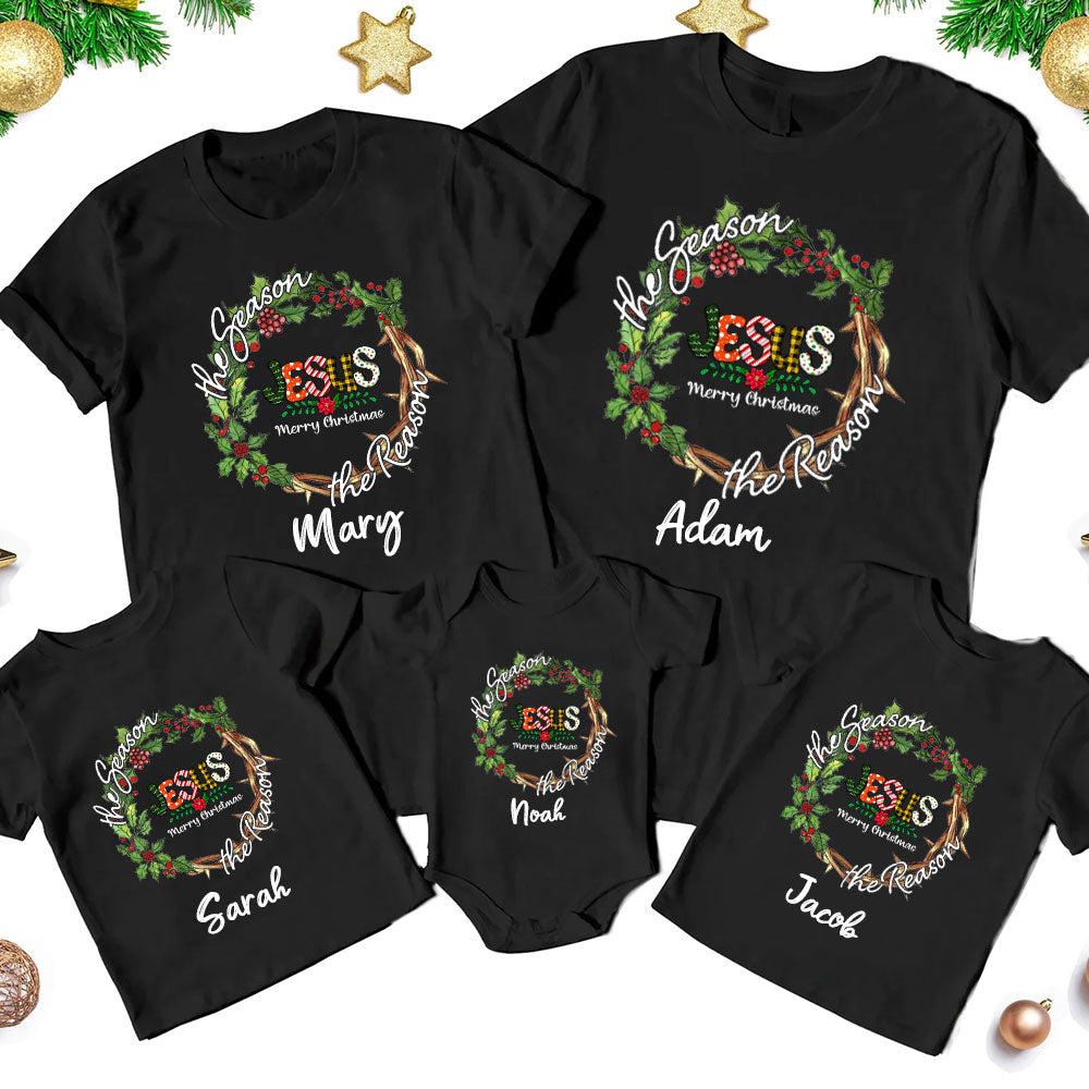 The Season The Reason Merry Christmas Family Matching Shirts