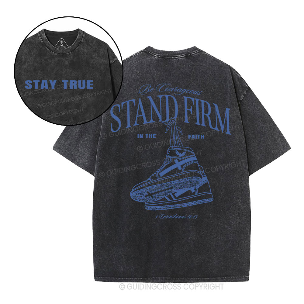 Stand Firm Christian Washed T-Shirt