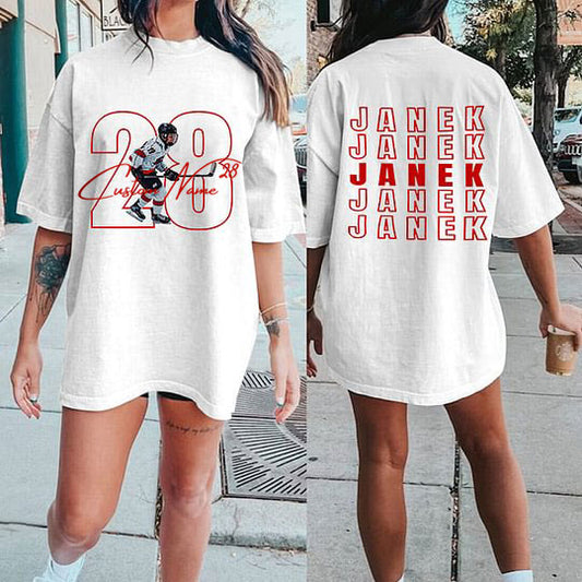 Personalized Family Sports T-Shirt - Custom Photo & Name Cheer Tee for Teams, Moms & Fans 🏈⚾⚽