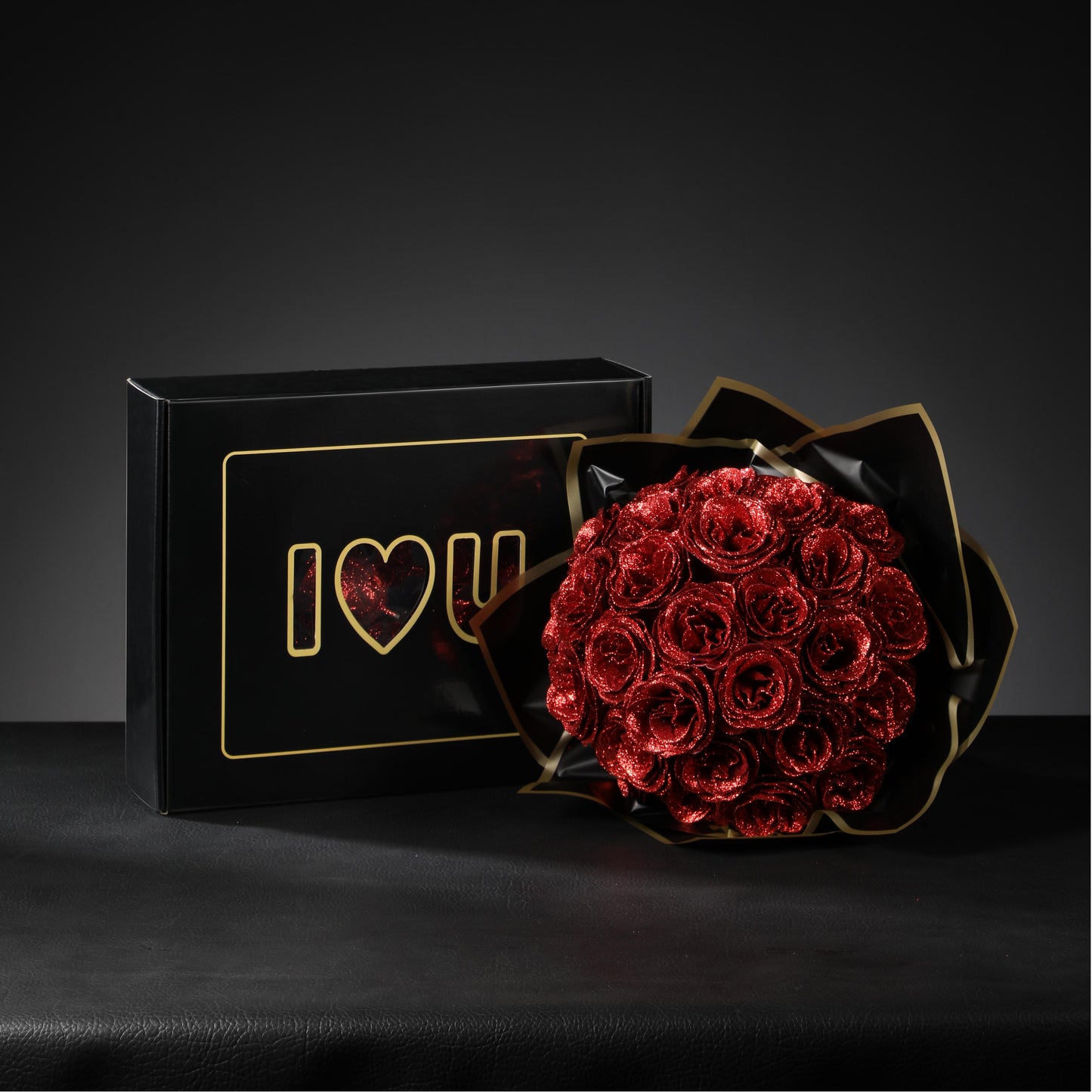 💕Glitter Rose Bouquet💕 - Best Gift to Couples (Never Wither)