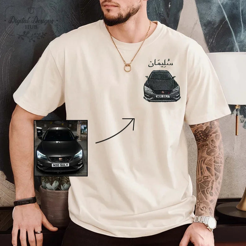 Customized Car Embroidered Sweatshirt