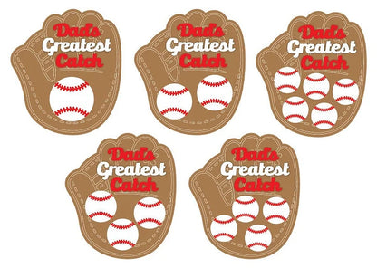 Personalized Baseball Dad's Greatest Catch Sign