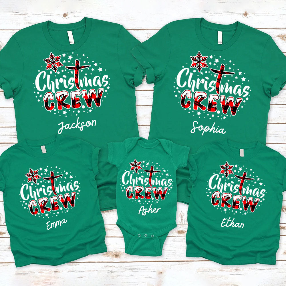 Personalized Christmas Crew Family Matching Shirts