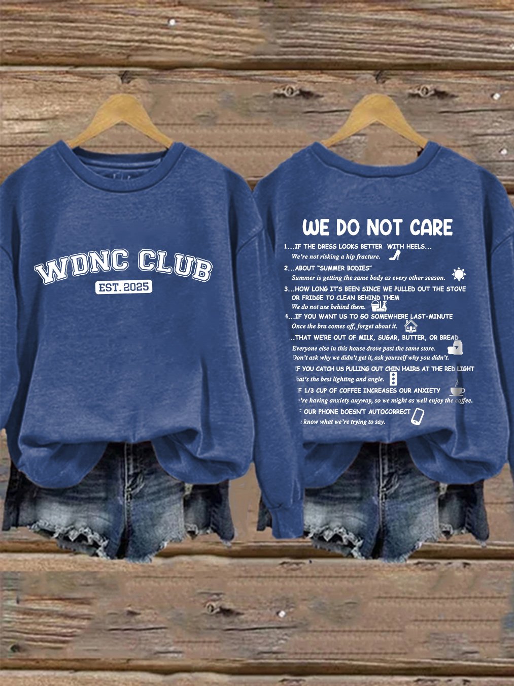 🔥Buy 3 Get 15% Off🔥Retro Funny WDNC Menopause Perimenopause Print Sweatshirt