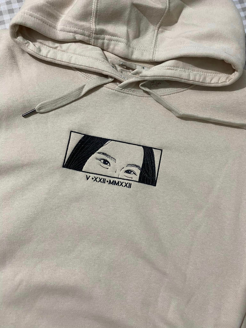 Custom Art Eyes Embroidered Sweatshirt