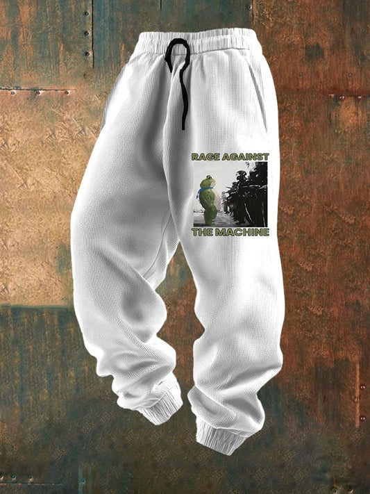 🔥Buy 3 Get 15% Off🔥Men's Resist Frog Print Textured Casual Loose Sweatpants