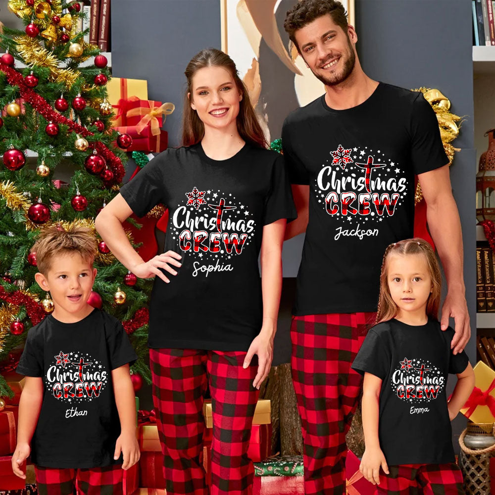 Personalized Christmas Crew Family Matching Shirts