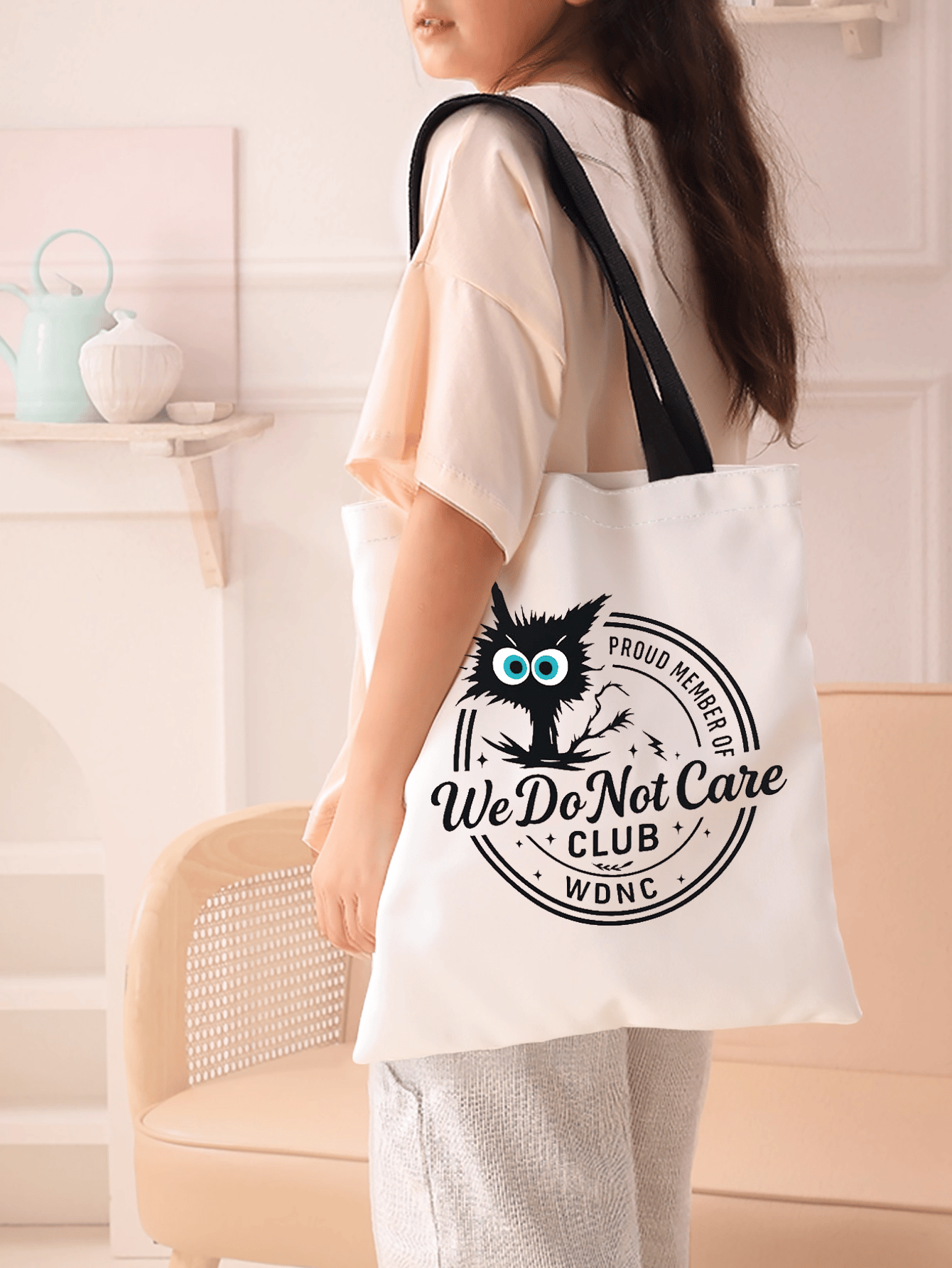 Women's  Retro Funny Proud Member Of Club We Do Not Care Menopause Perimenopause Print  Bag