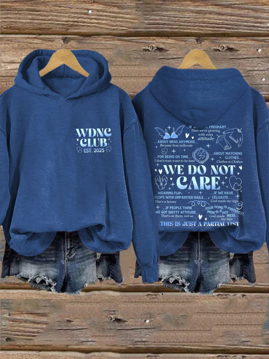 🔥Buy 3 Get 15% Off🔥Retro Funny Proud Member Of WDNC Club Est. 2025 Menopause Perimenopause Print Hoodie