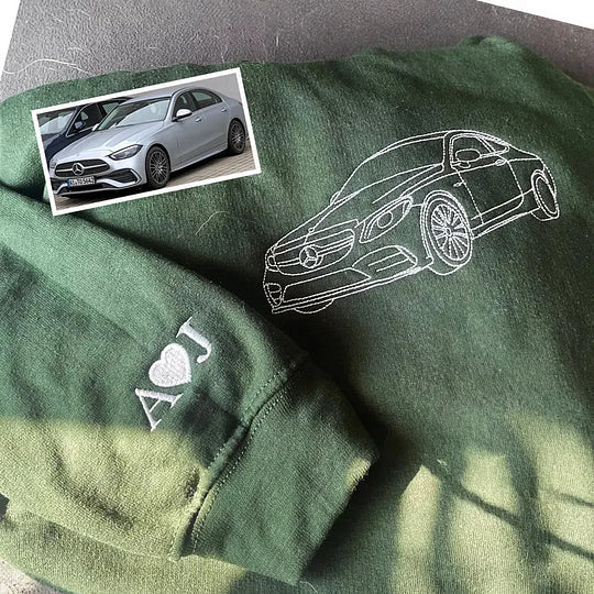Customized Car Embroidered Hoodies