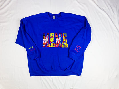 Custom Photo Embroidered Sweatshirt Hoodie T-shirt, Mother's Day Sweatshirt