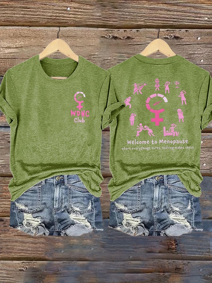 🔥Buy 3 Get 15% Off🔥Women's WDNC Menopause and Perimenopause Print T-Shirt