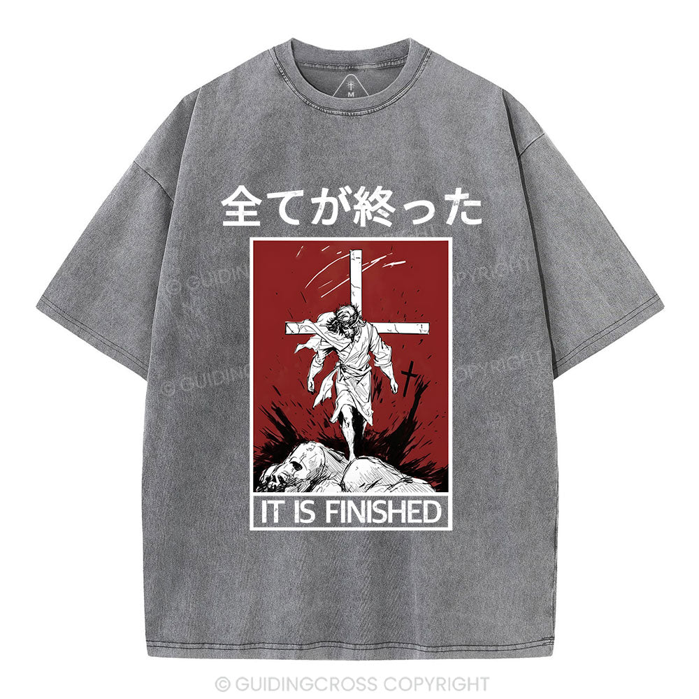 It Is Finished Christian Washed T-Shirt
