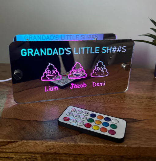 Gift For Fathers Day - Dads Little Sh##s Desk Light