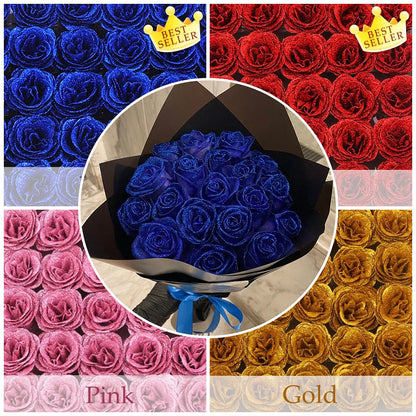 💕Glitter Rose Bouquet💕 - Best Gift to Couples (Never Wither)