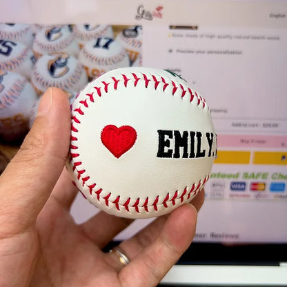 Custom Embroidered Father's Day Baseball & Softball, Gift for DAD