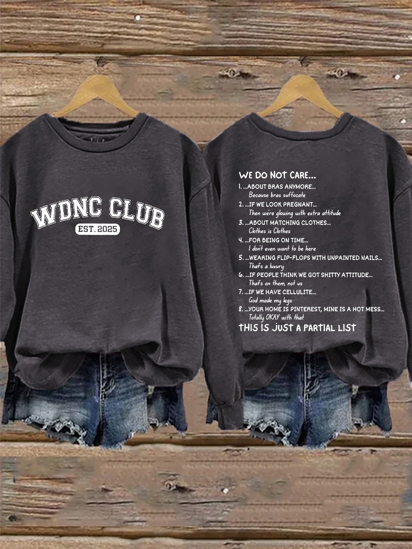 🔥Buy 3 Get 15% Off🔥Retro Proud Member Of WDNC Club Est. 2025 Print Sweatshirt