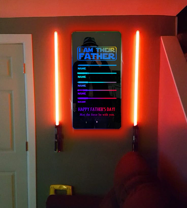 🔥2025 Father's Day Hot Sale🔥DAD's Lightsaber Mirror Lamp