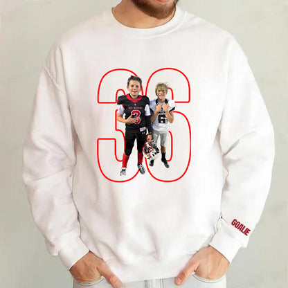Custom Game Day Tee with Multi-Person Photo – Perfect for Football Fans