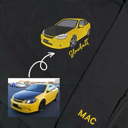 Customized Full-Color Car Embroidered Sweatshirt