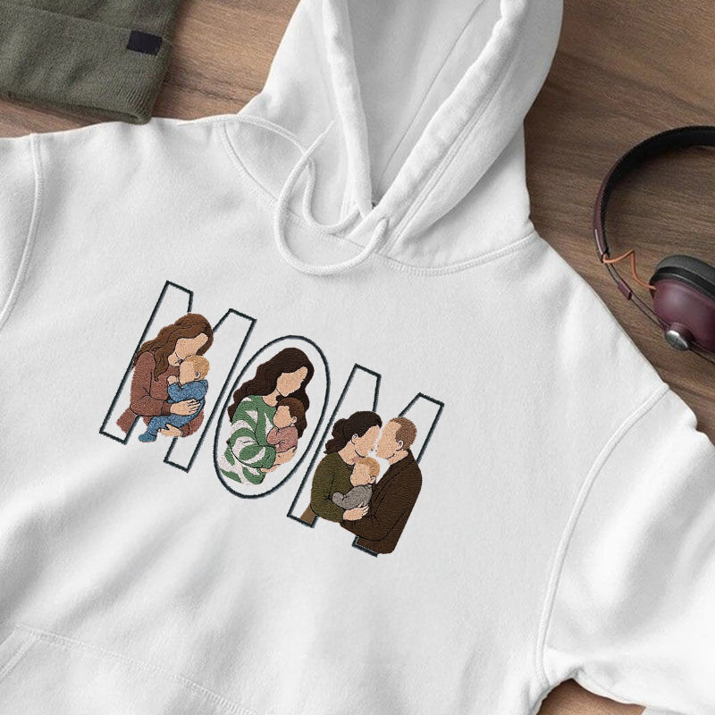 Custom Family Embroidered Sweatshirt – A Unique and Heartwarming Gift for Papa, Dad or Mama