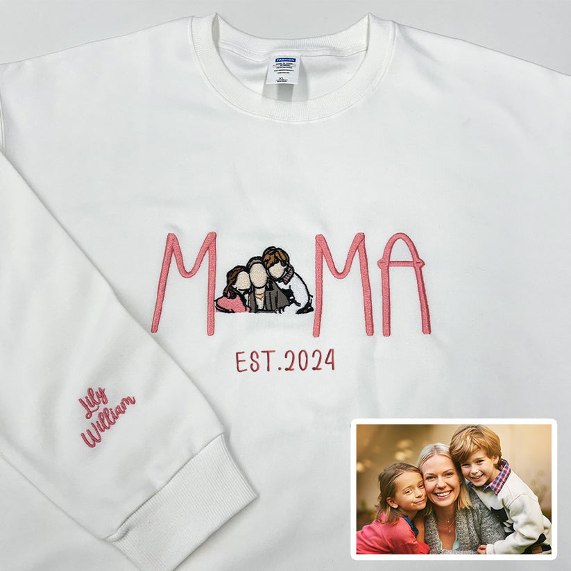 Personalised Mum Embroidered Sweatshirt