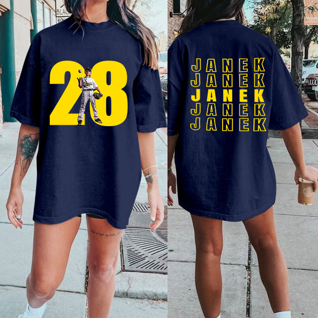 Custom Softball Personalize Cheer Tee- Custom Photo & Number & Name Print Sport Shirt