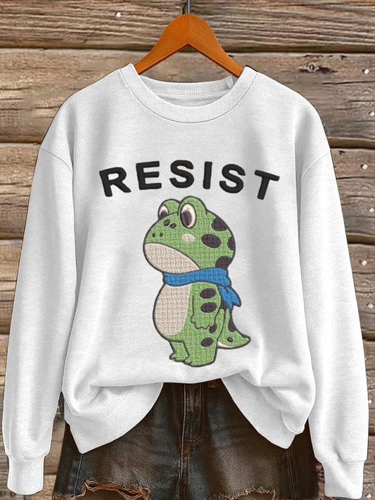 🔥Buy 3 Get 15% Off🔥Women's Frog Revolt Print Hoodie