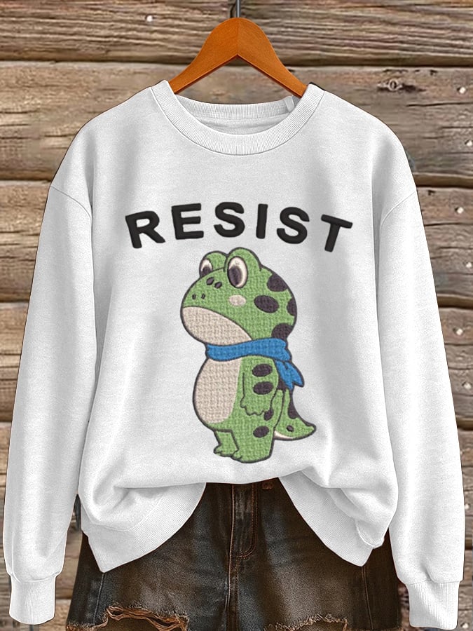 🔥Buy 3 Get 15% Off🔥Women's Frog Revolt Print Hoodie