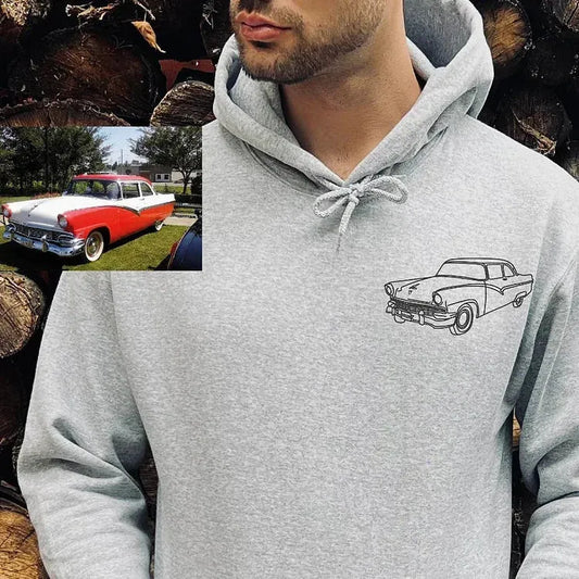 Custom Car/Motorcycle Embroidered Hoodie Tee Sweatshirt