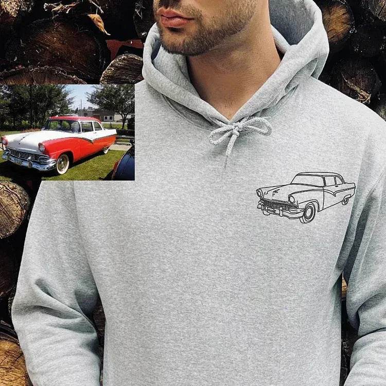 Custom Car/Motorcycle Embroidered Hoodie Tee Sweatshirt