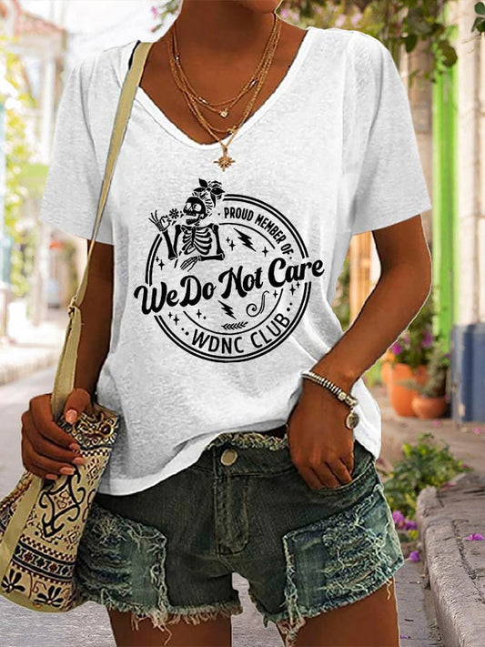 🔥Buy 3 Get 15% Off🔥V-Neck Retro Funny Proud Member Of WDNC Club Menopause Perimenopause Print T-Shirt