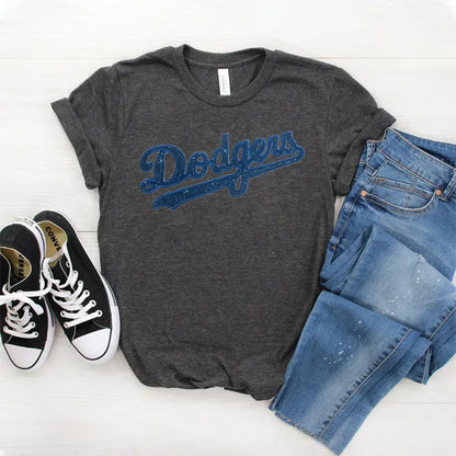 Custom Embroidered Glitter Baseball Team Sweatshirt