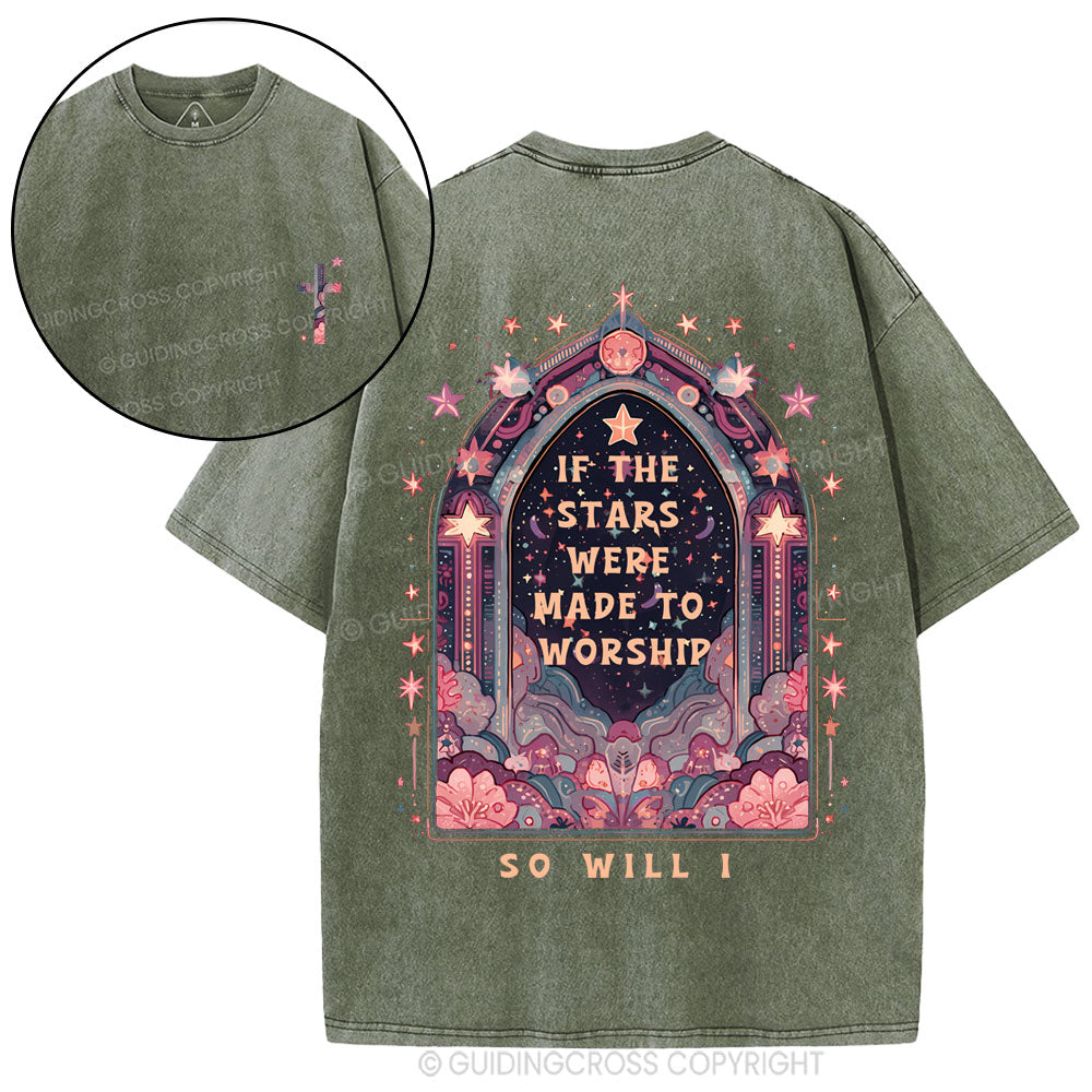 If The Stars Were Made To Worship Christian Washed T-Shirt
