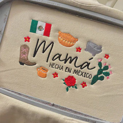 Custom Embroidered 'Mamá' Sweater - Unique Gift for Mom