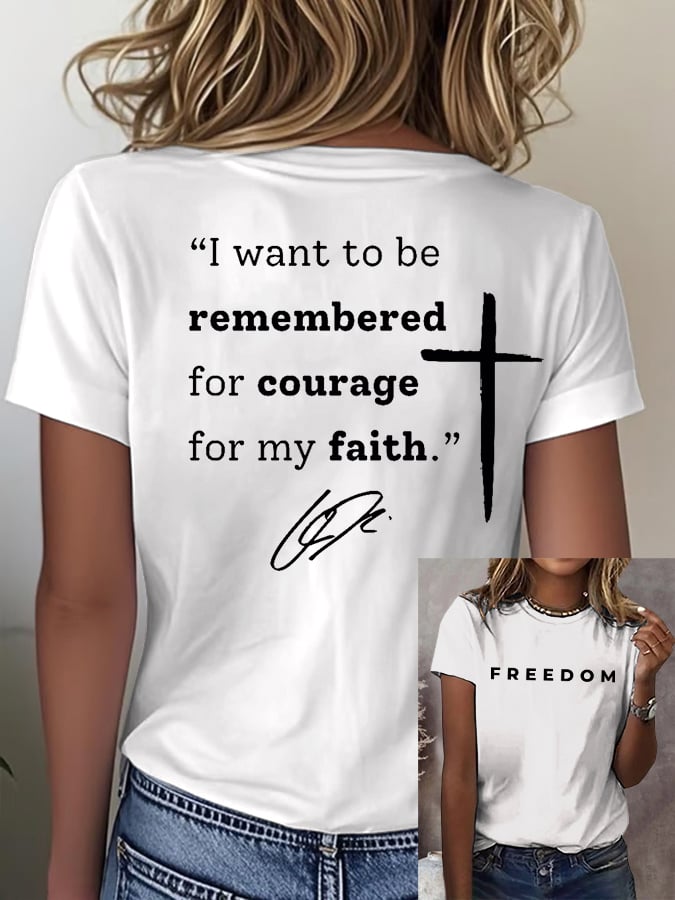 Women's Casual Hot Spot Print Crew Neck T-shirt