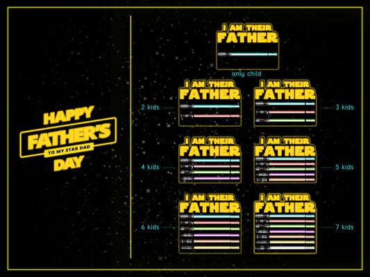 🔥I Am Their Father Night Light with Kids Names - Best Gift For Dad