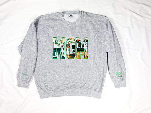 Custom Photo Embroidered Sweatshirt Hoodie T-shirt, Mother's Day Sweatshirt