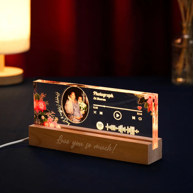 Personalized MOM LED Light - Custom Photo Night Light
